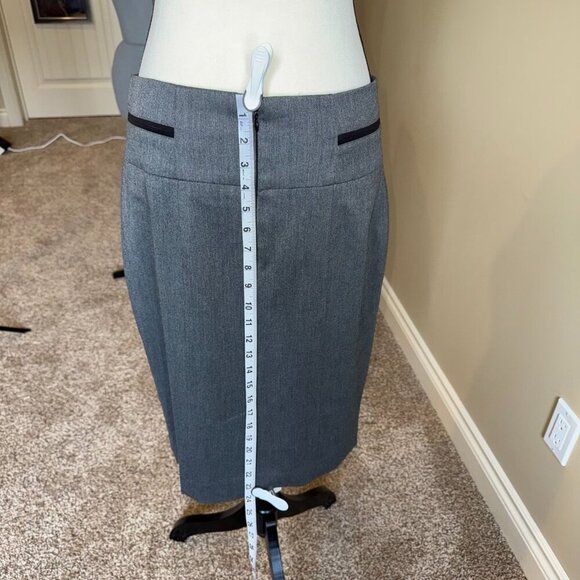 le chateau grey black pencil skirt women’s size 9/10 - Picture 5 of 7